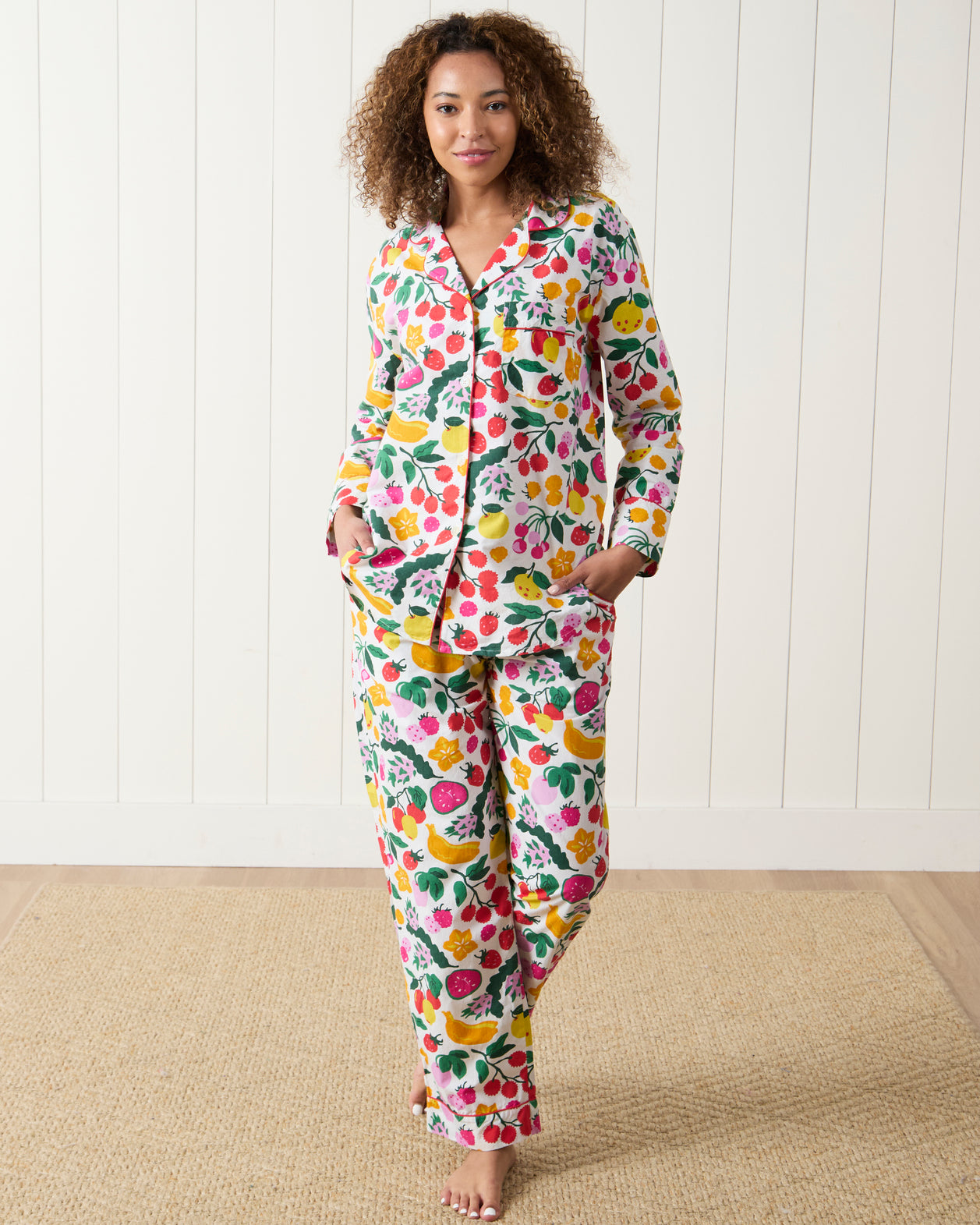 Smoothie Time - Tall Long PJ Set - Cloud - Printfresh