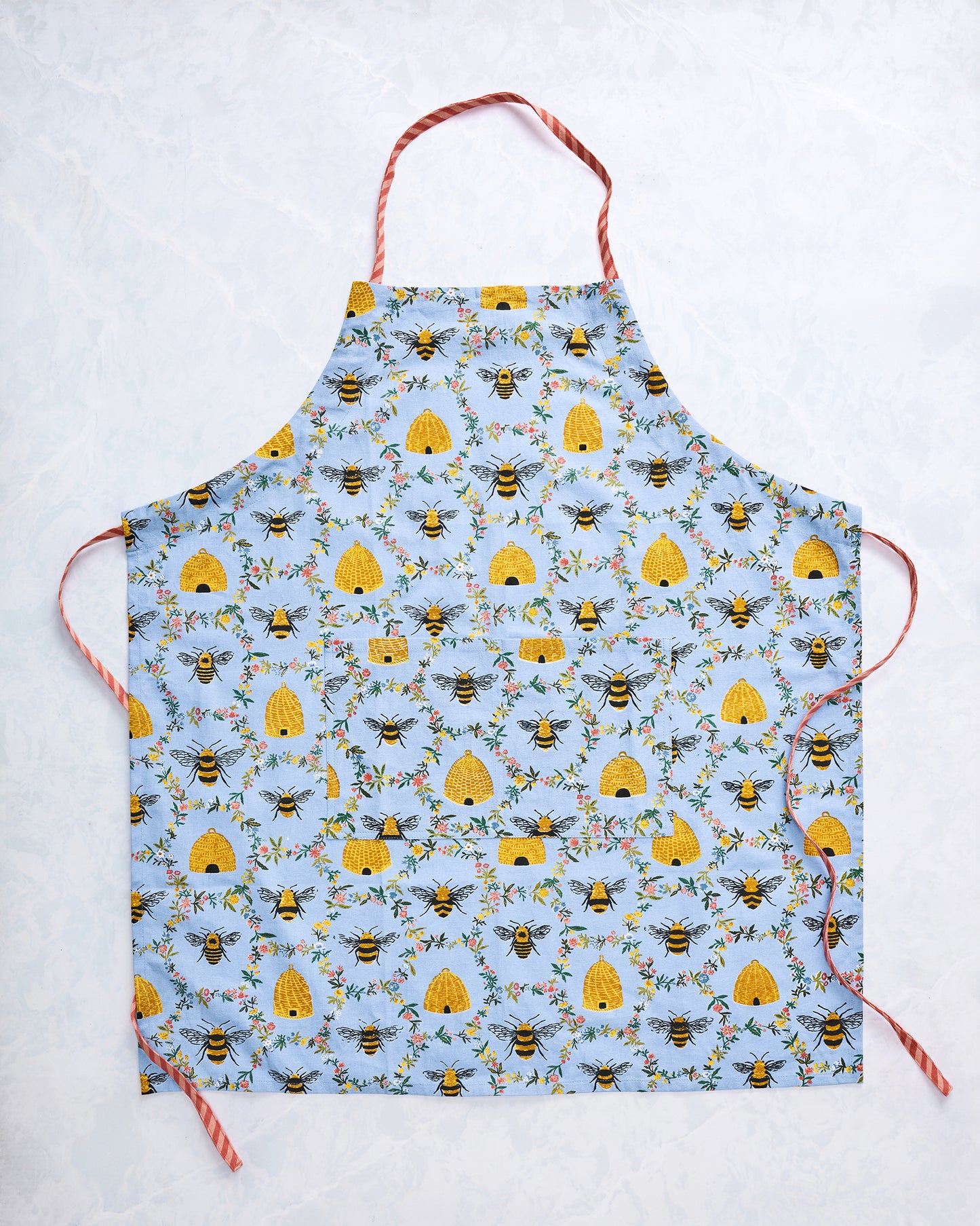 Sweet Bee - Apron - Soft Blue - Printfresh