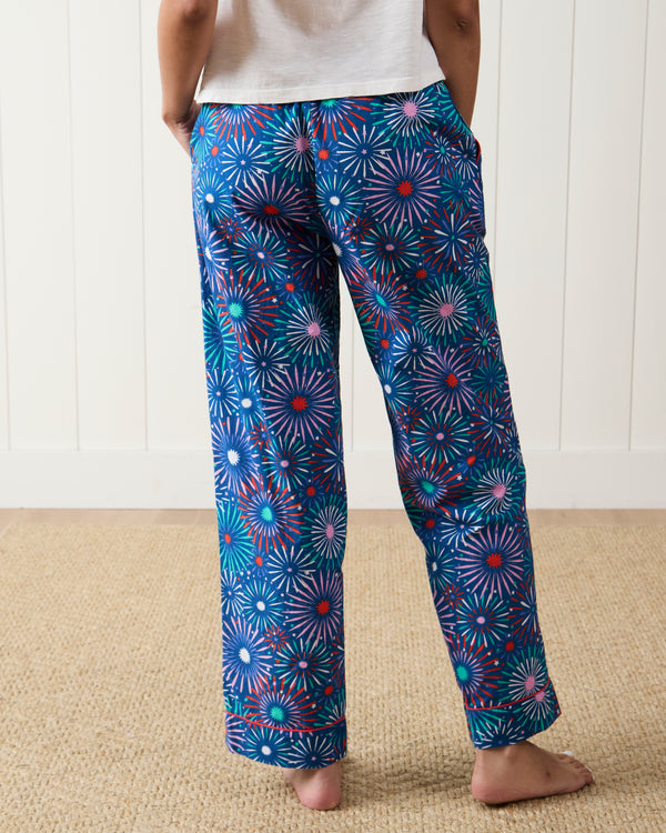 Sparks Fly - Tall PJ Pants - Navy - Printfresh