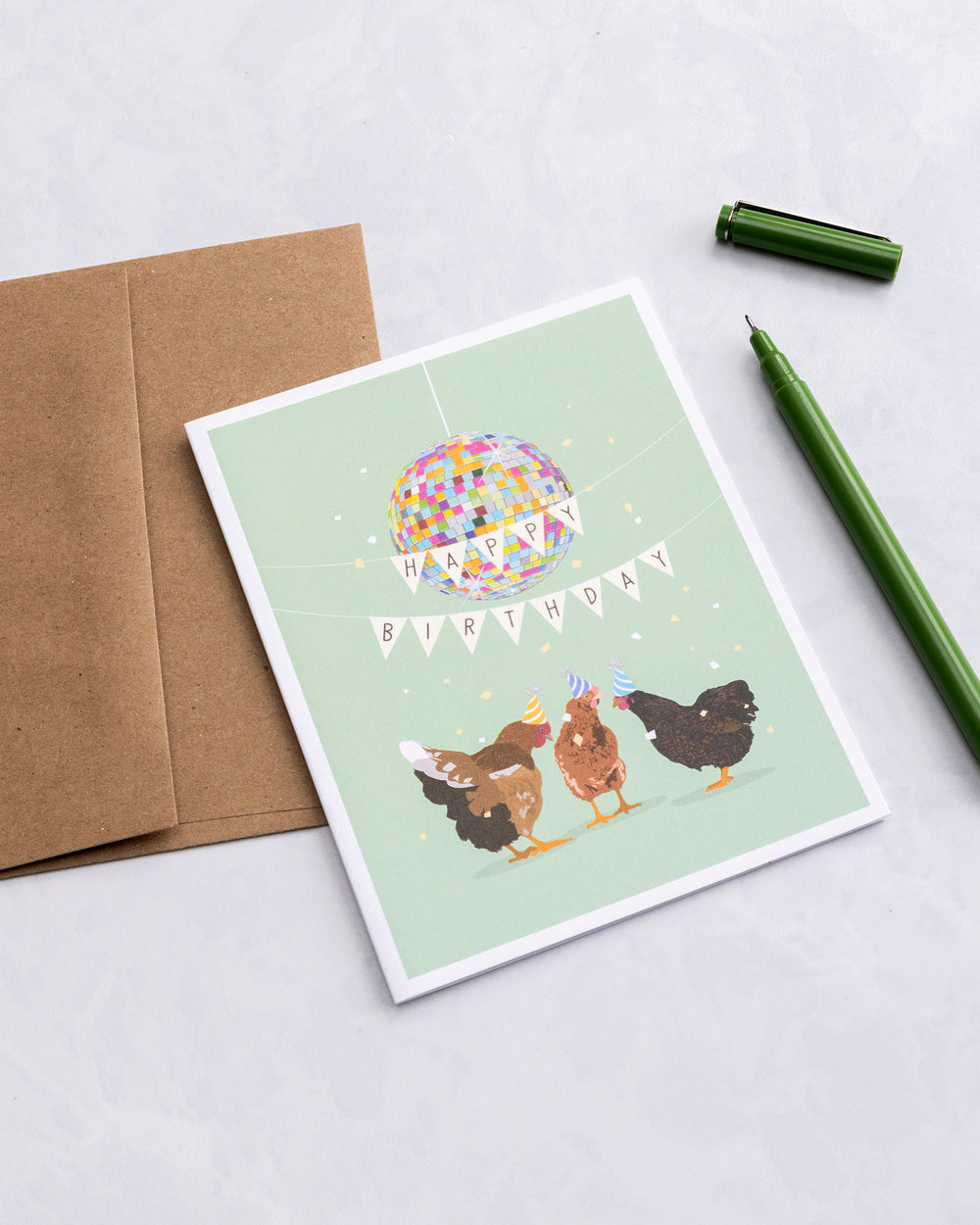 Chickens Party - Greeting Card - Apartment 2 Cards - Printfresh