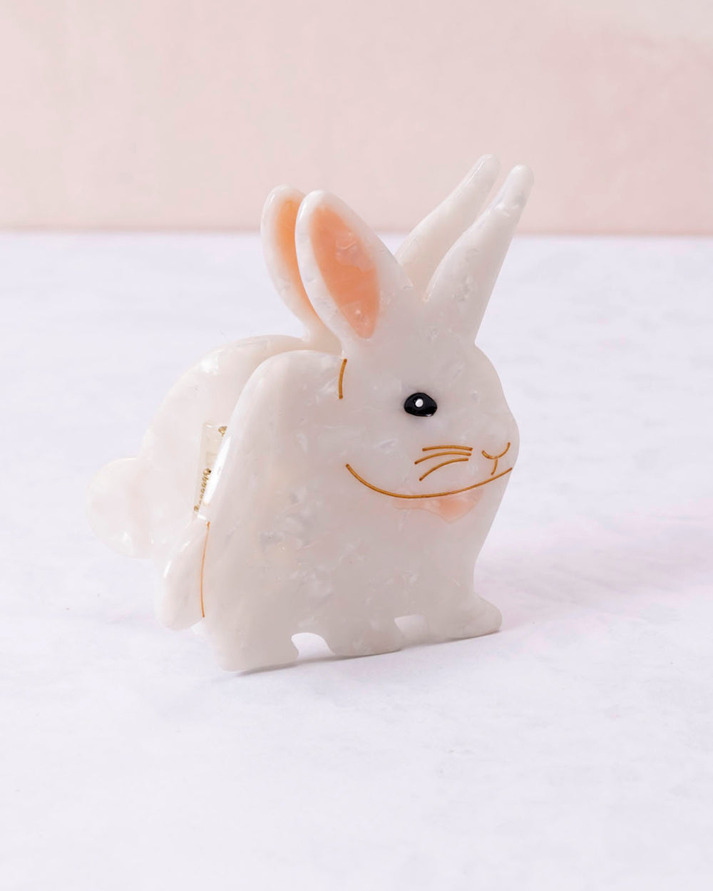 White Bunny Rabbit - Hand Painted Claw Clip - Solar Eclipse - Printfresh