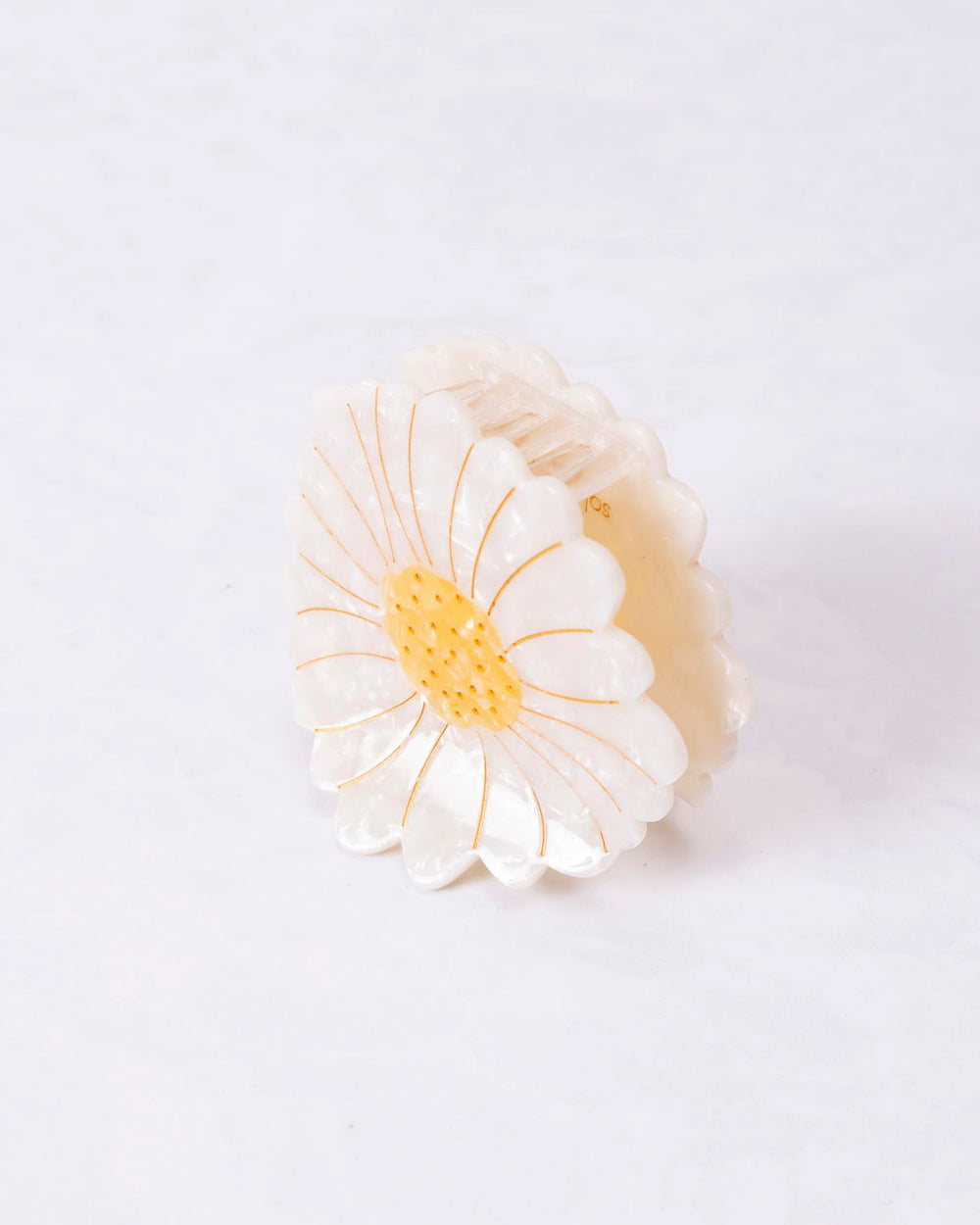 Daisy Flower - Hand Painted Hair Clip - Solar Eclipse - Printfresh