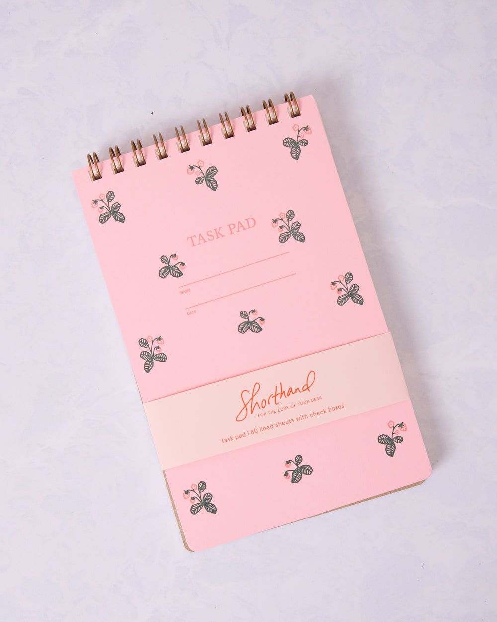 Pink Strawberry - Task Pad Notebook - Shorthand Press - Printfresh