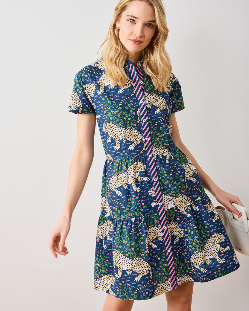 Bagheera - Easy Elegance Dress - Navy - Printfresh