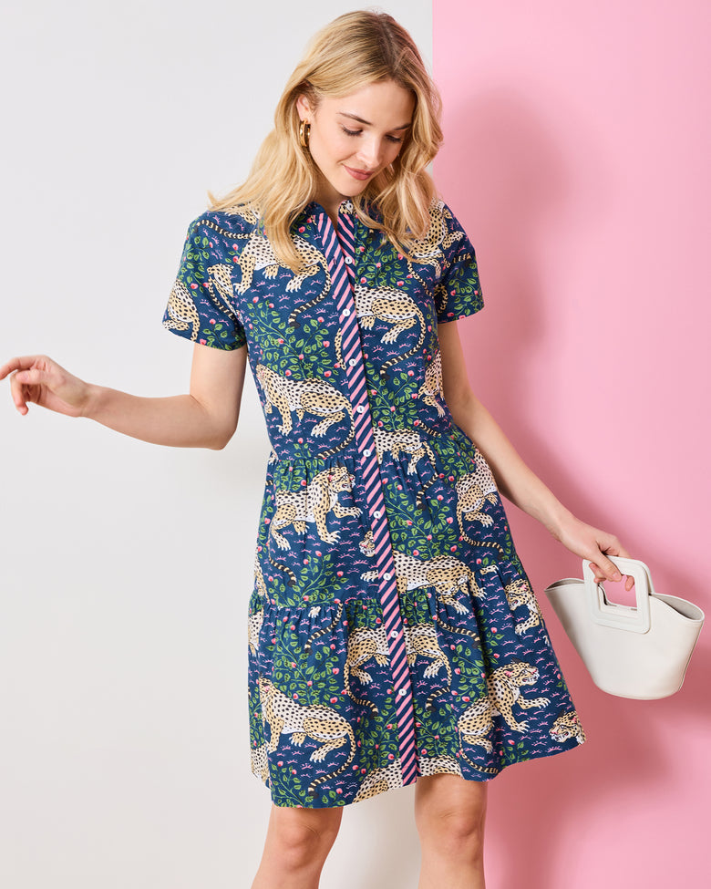 Bagheera - Easy Elegance Dress - Navy - Printfresh