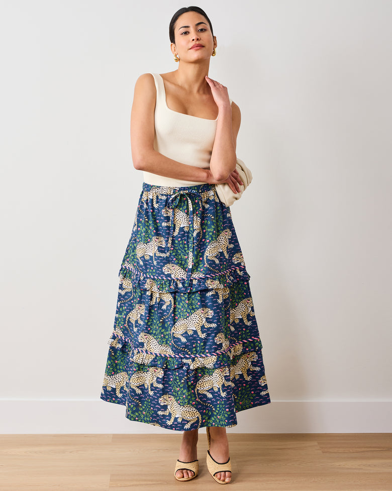 Bagheera - Now or Later Skirt - Navy - Printfresh