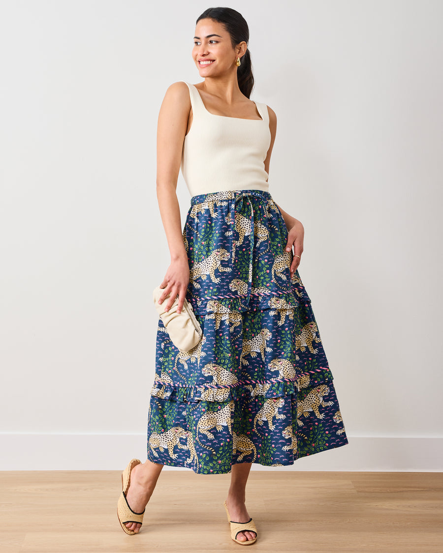 Bagheera - Now or Later Skirt - Navy - Printfresh