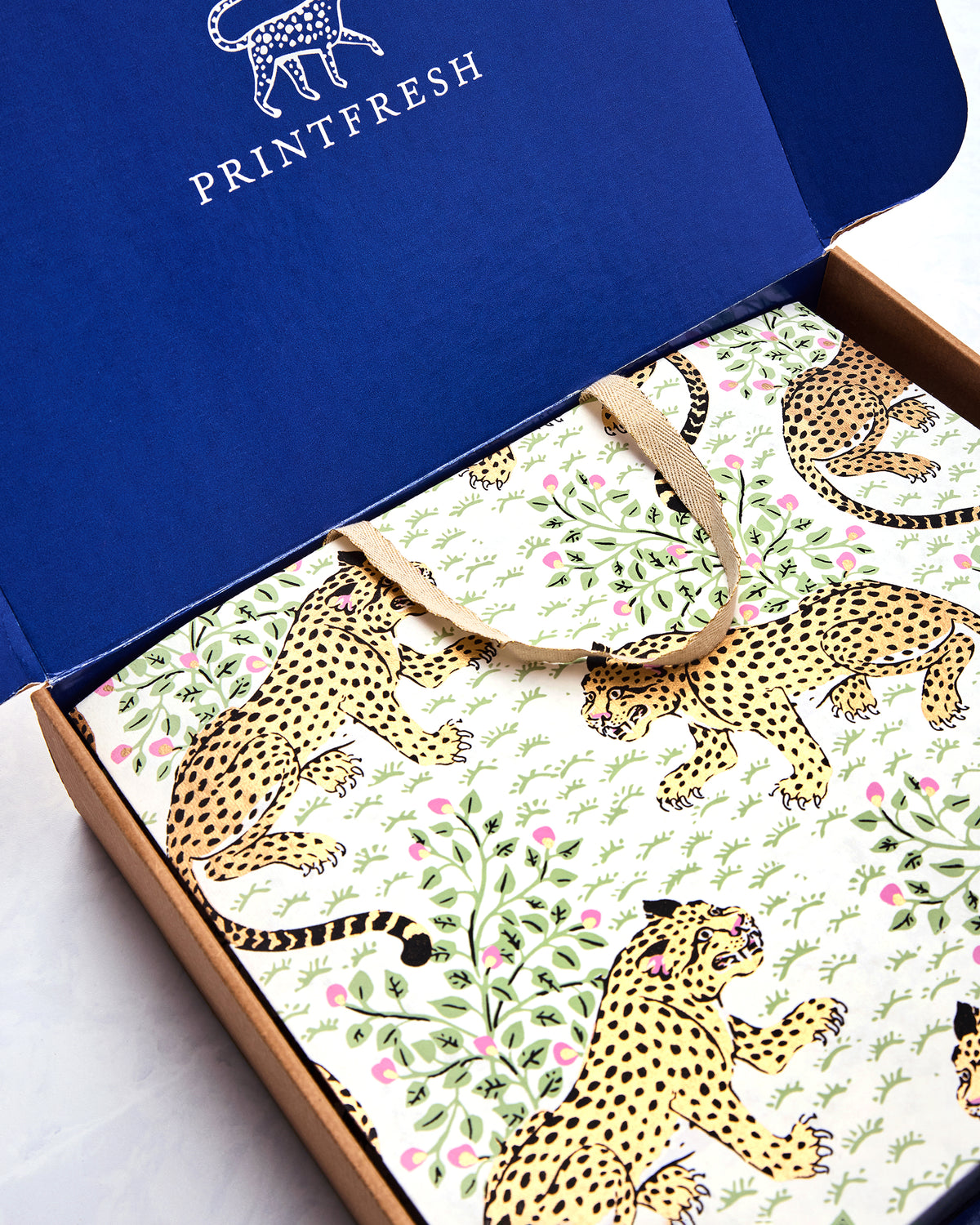 Bagheera - Handmade Gift Bag - Cream - Printfresh
