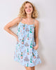 Champagne Tower - Cami Nightgown - Soft Blue - Printfresh
