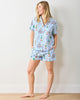 Champagne Tower - Short PJ Set - Soft Blue - Printfresh