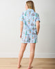 Champagne Tower - Short PJ Set - Soft Blue - Printfresh
