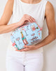 Champagne Tower - Quilted Pouch - Soft Blue - Printfresh