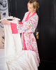 Viva Las Vegas - Eco Satin Robe - Lucky Pink - Printfresh