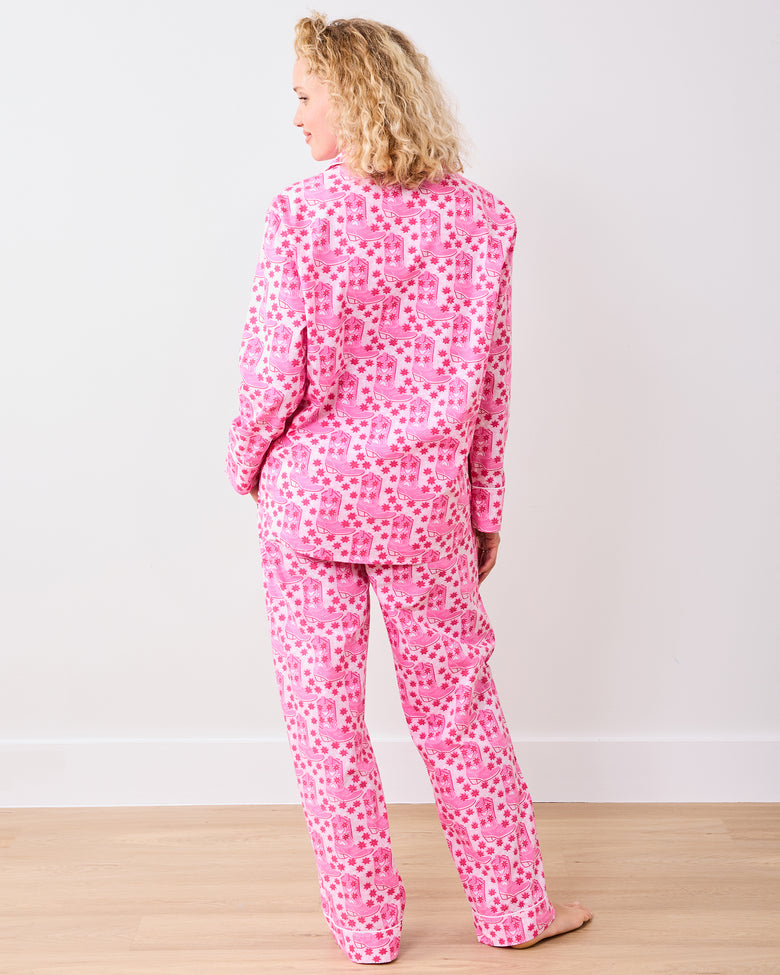 Rhinestone Cowgirl - Long PJ Set - Party Pink - Printfresh