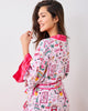 Viva Las Vegas - Eco Satin Robe - Lucky Pink - Printfresh