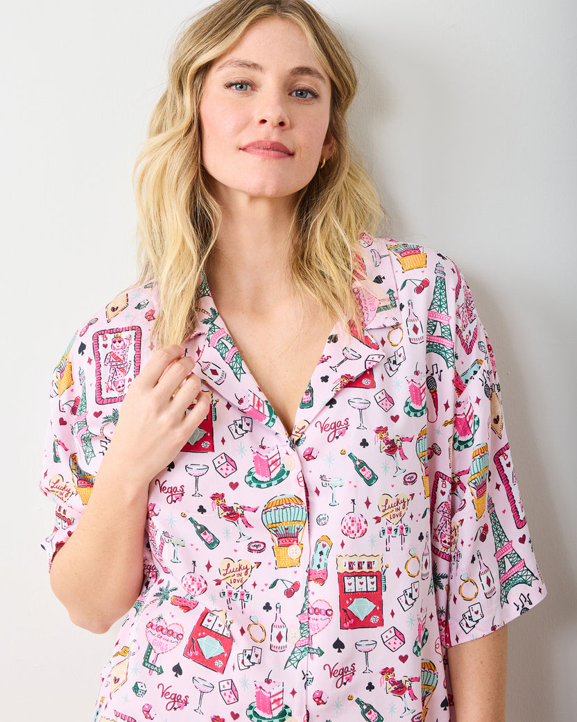 Viva Las Vegas - Eco Satin Wildest Dreams Set - Lucky Pink - Printfresh