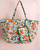Butterfly Grove - Weekend Bag With Pouch - Soft Blue - Printfresh