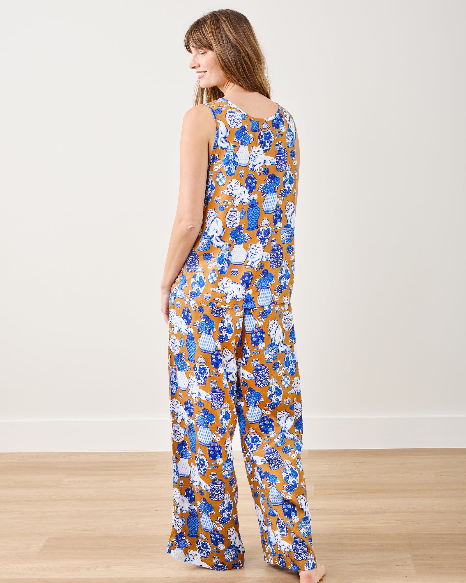 Fancy Cat - Eco Satin Friday Set - Tobacco - Printfresh