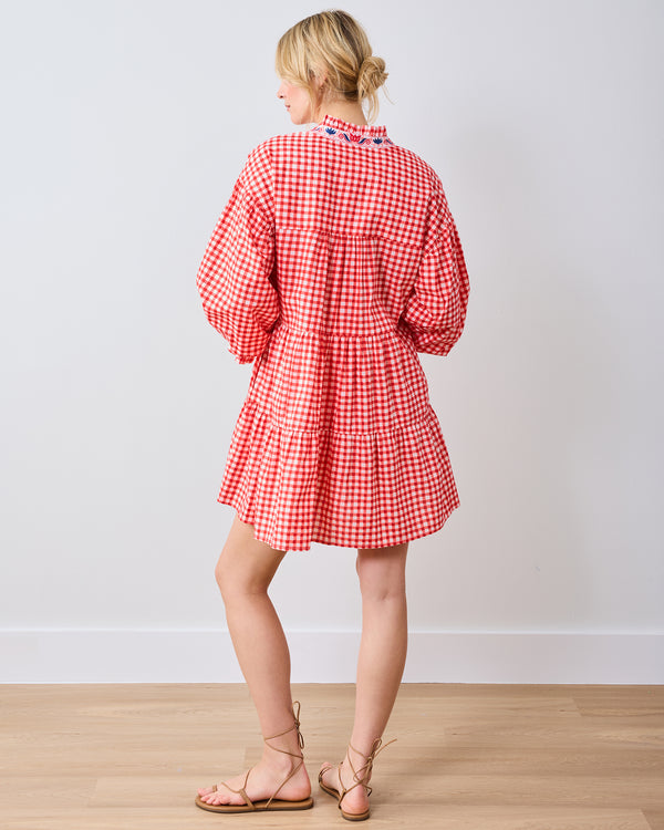Garden Gingham - Rosalita Dress - Picnic Red - Printfresh