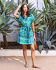 Geo Floral - Atlantic Dress - Green Juice - Printfresh