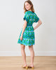 Geo Floral - Atlantic Dress - Green Juice - Printfresh