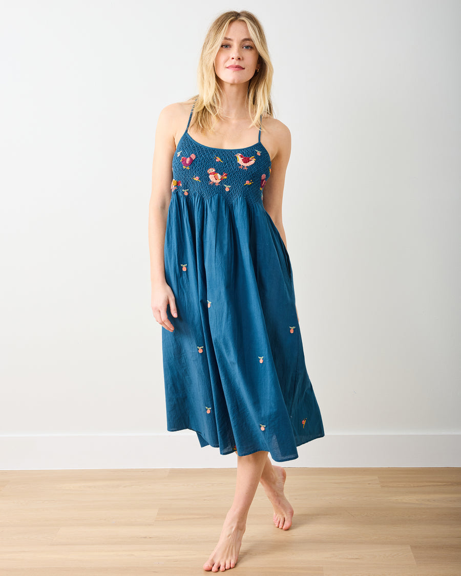 Hen House - Naya Nightie - Navy - Printfresh