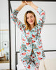 Hen House - Long PJ Set - Soft Blue - Printfresh
