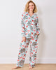 Hen House - Long PJ Set - Soft Blue - Printfresh