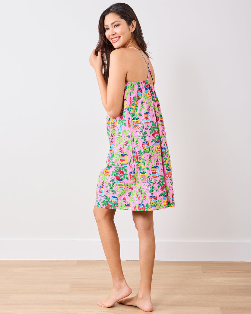 Kitchen Garden - Cami Nightgown - Rose - Printfresh