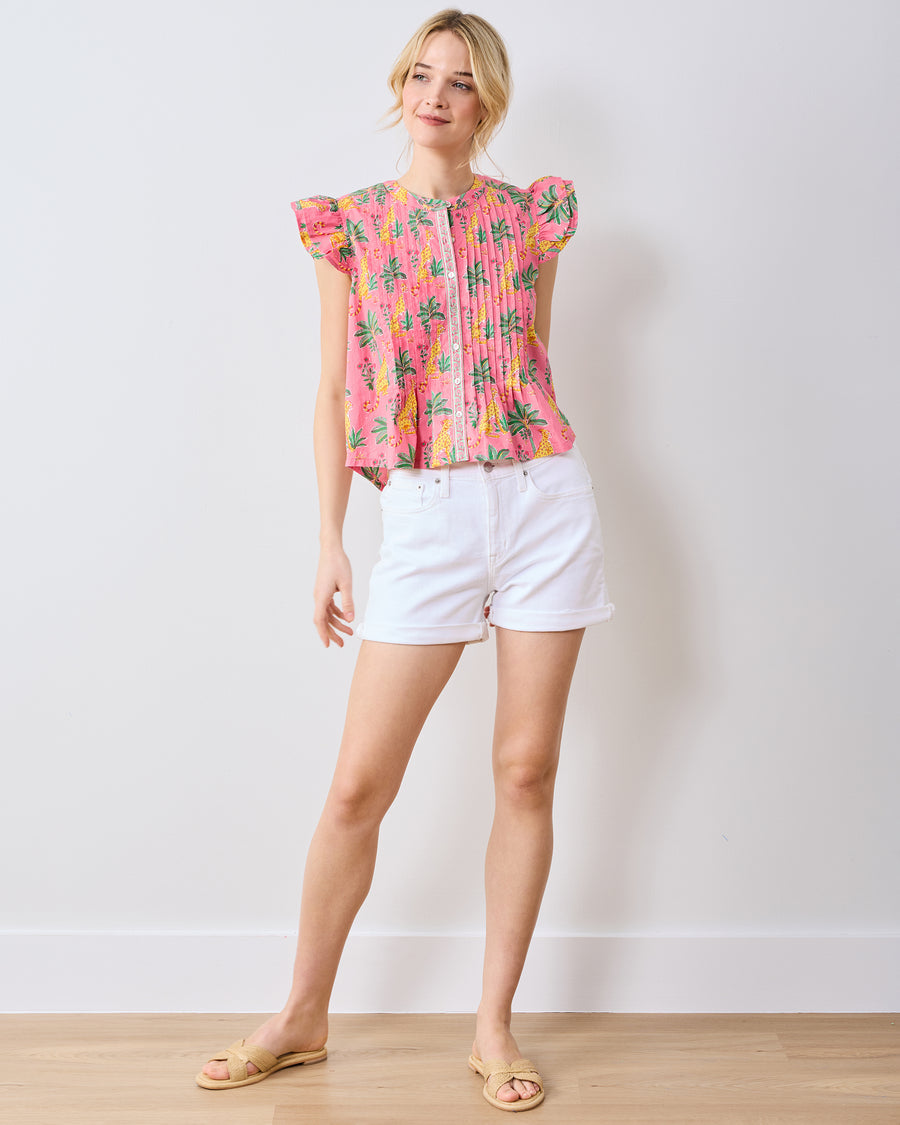 Leopard Mirage - Katie Blouse - Pink Palace - Printfresh