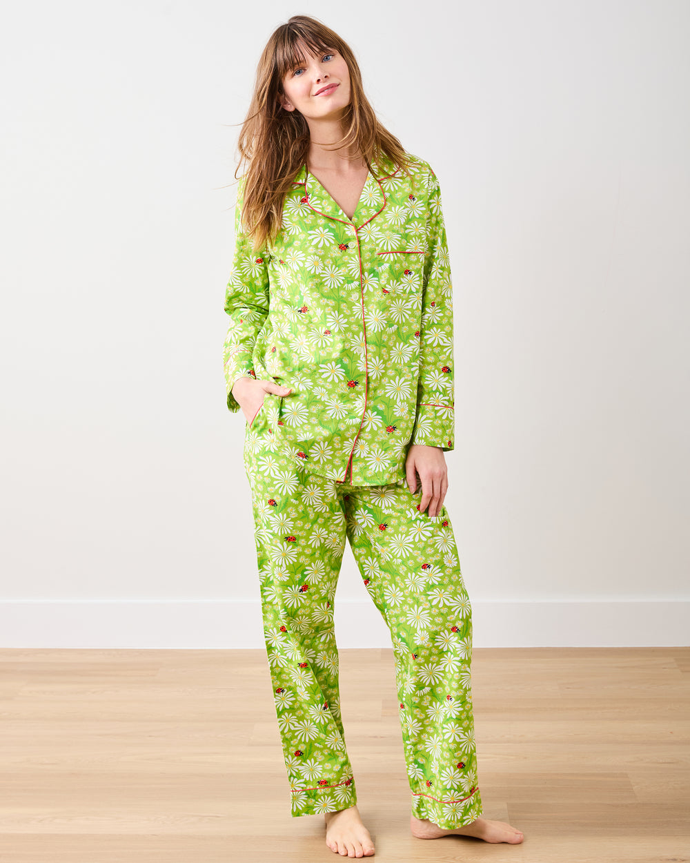 Lucky Daisy - Long PJ Set - Lime Twist - Printfresh