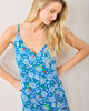 Lucky Daisy - Eco Satin Chic To Sleep Shortie - Deep Cobalt - Printfresh