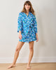 Lucky Daisy - Glam Mini Robe - Deep Cobalt - Printfresh