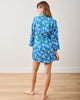 Lucky Daisy - Glam Mini Robe - Deep Cobalt - Printfresh