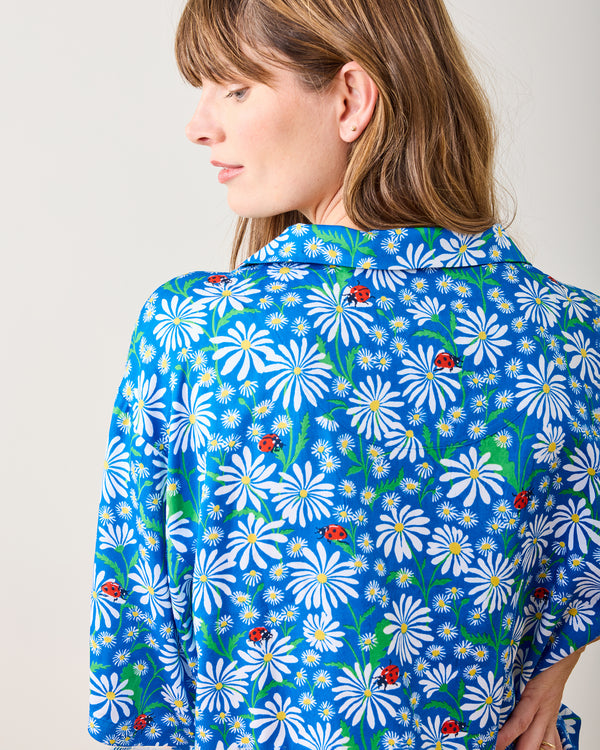 Lucky Daisy - Eco Satin Sweet Dreams Set - Deep Cobalt - Printfresh