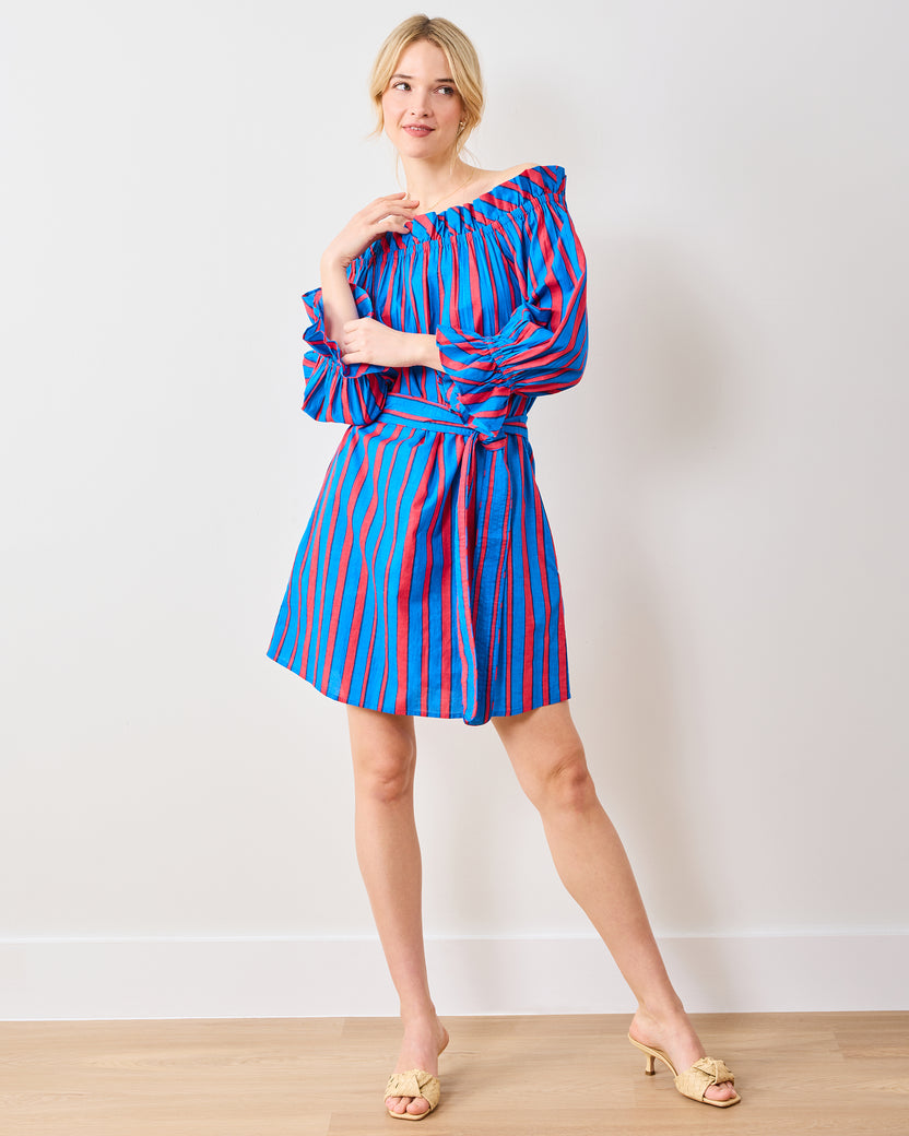 PF + Pencil & Paper Co. Nautical Stripes - Wells Dress - Maritime Blue - Printfresh