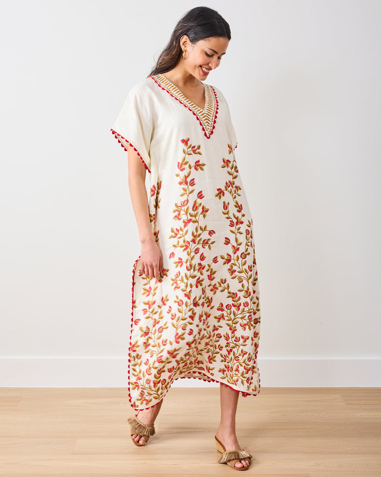 PF + Pencil & Paper Co. Petal Climber - Sunset Caftan - Ivory - Printfresh