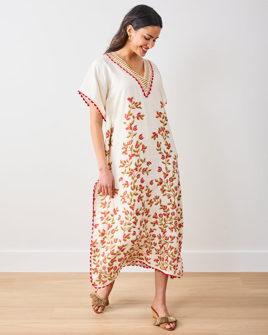 PF + Pencil & Paper Co. Petal Climber - Sunset Caftan - Ivory - Printfresh