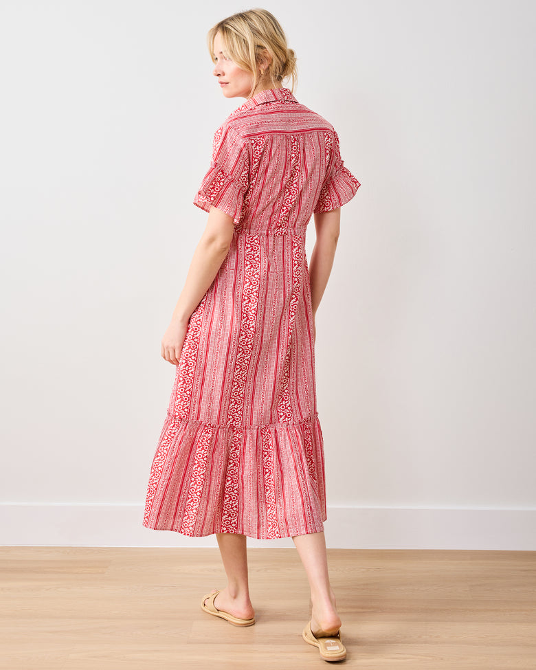 PF + Pencil & Paper Co. Red Paisley - Gwen Dress - Crimson - Printfresh