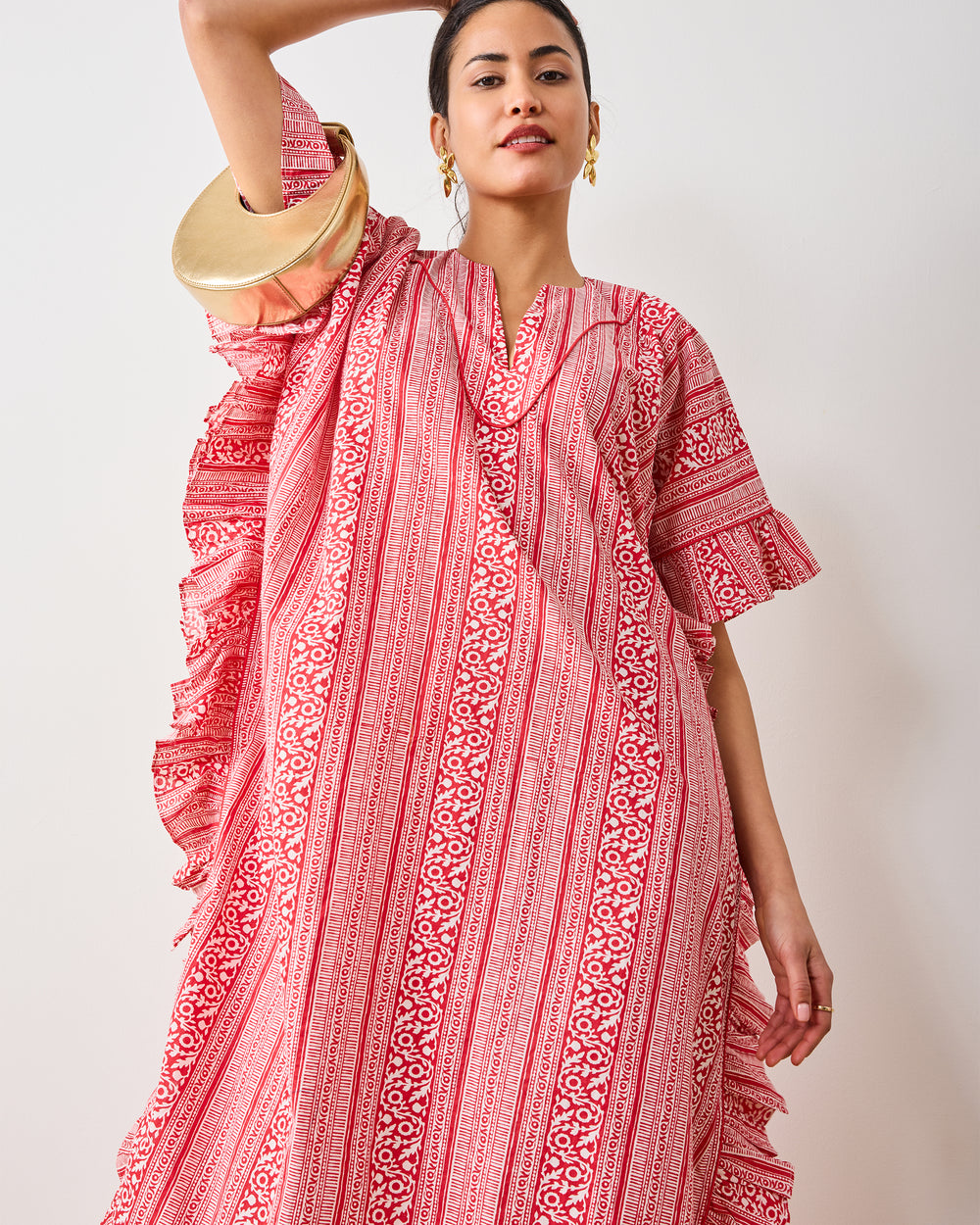 PF + Pencil & Paper Co. Red Paisley - Harbor Caftan - Crimson - Printfresh