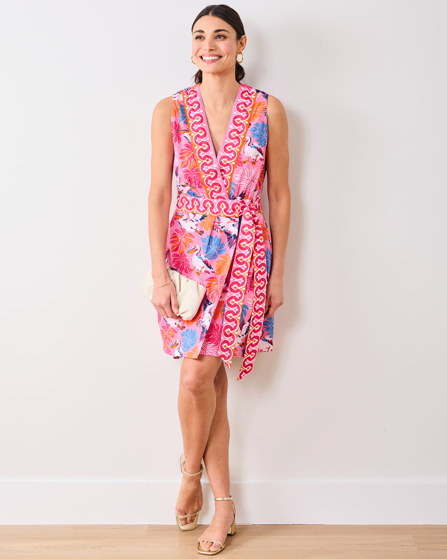 Pelican Palms - Playa Dress - Marina Pink - Printfresh