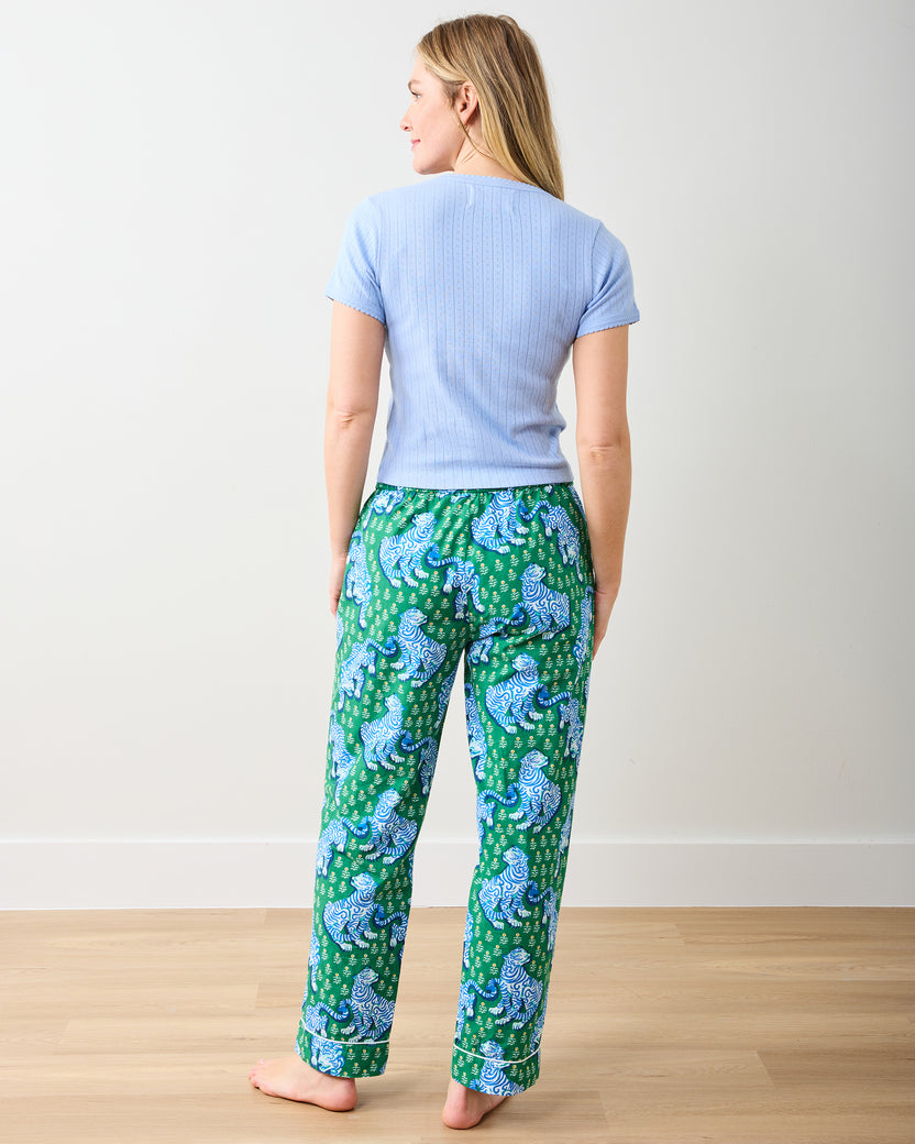 Pointelle Short Sleeve Tee - Misty Blue - Printfresh