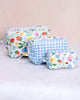 Strawberry Vines - Three's Best Pouch Set - Cloud - Printfresh
