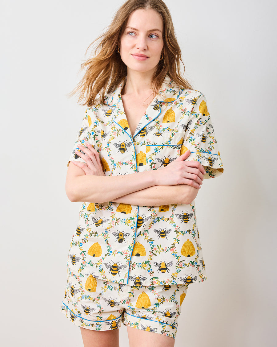 Sweet Bee - Short PJ Set - Cream - Printfresh