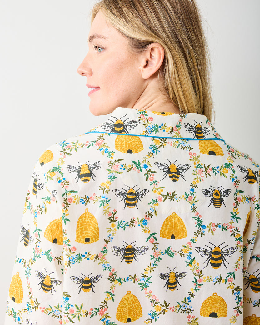 Sweet Bee - Sleep Shirt - Cream - Printfresh