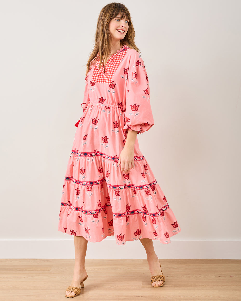 Tulip Bloom - Coconut Café Dress - French Pink - Printfresh