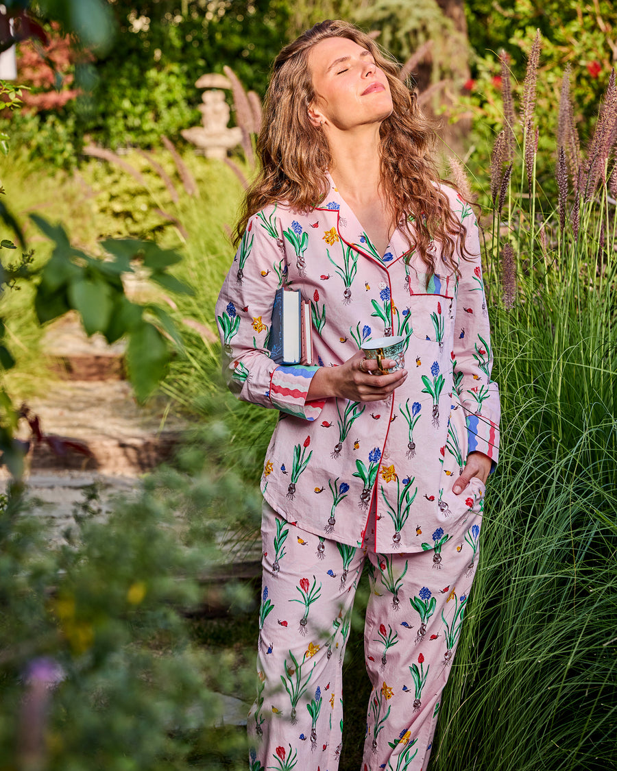 Tulip Trail - Long PJ Set - Blush - Printfresh