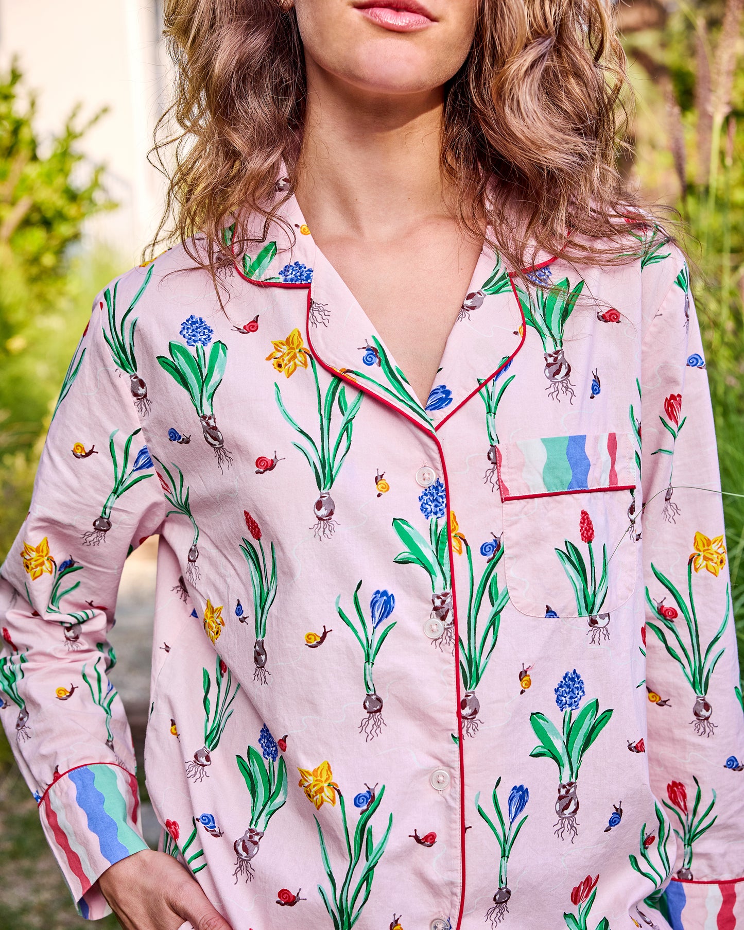 Tulip Trail - Long PJ Set - Blush - Printfresh