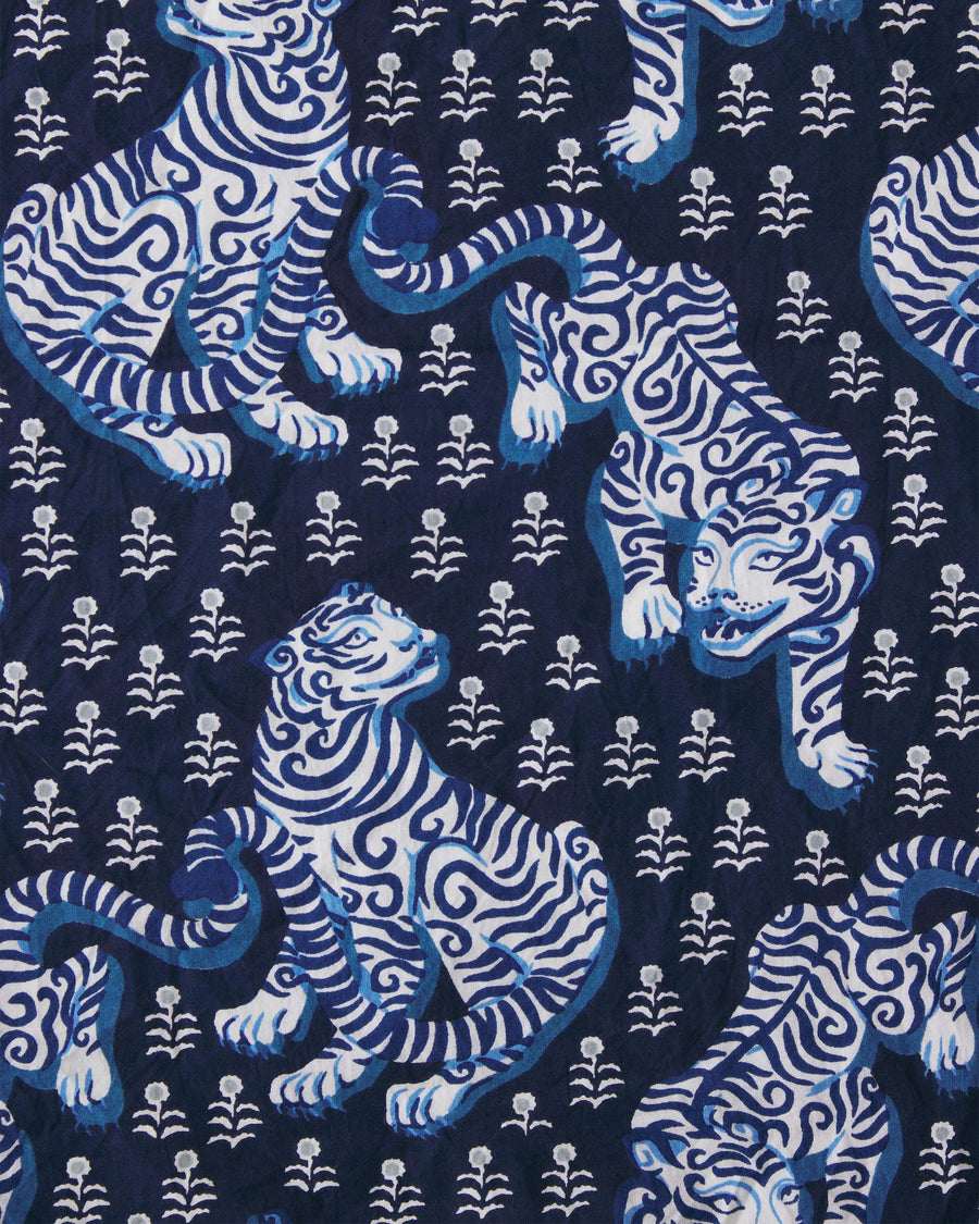 Tiger Queen - Tall PJ Pants - Navy - Printfresh