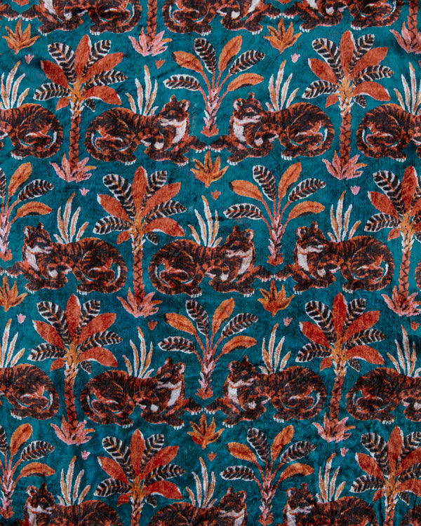 Untamed Tiger - Delancey St Duster - Teal Oxide - Printfresh